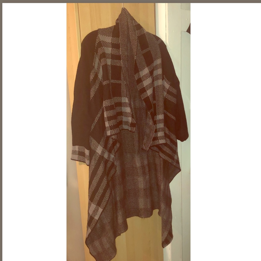 BNWOT - Long Wrap Sweater with Button Closure
